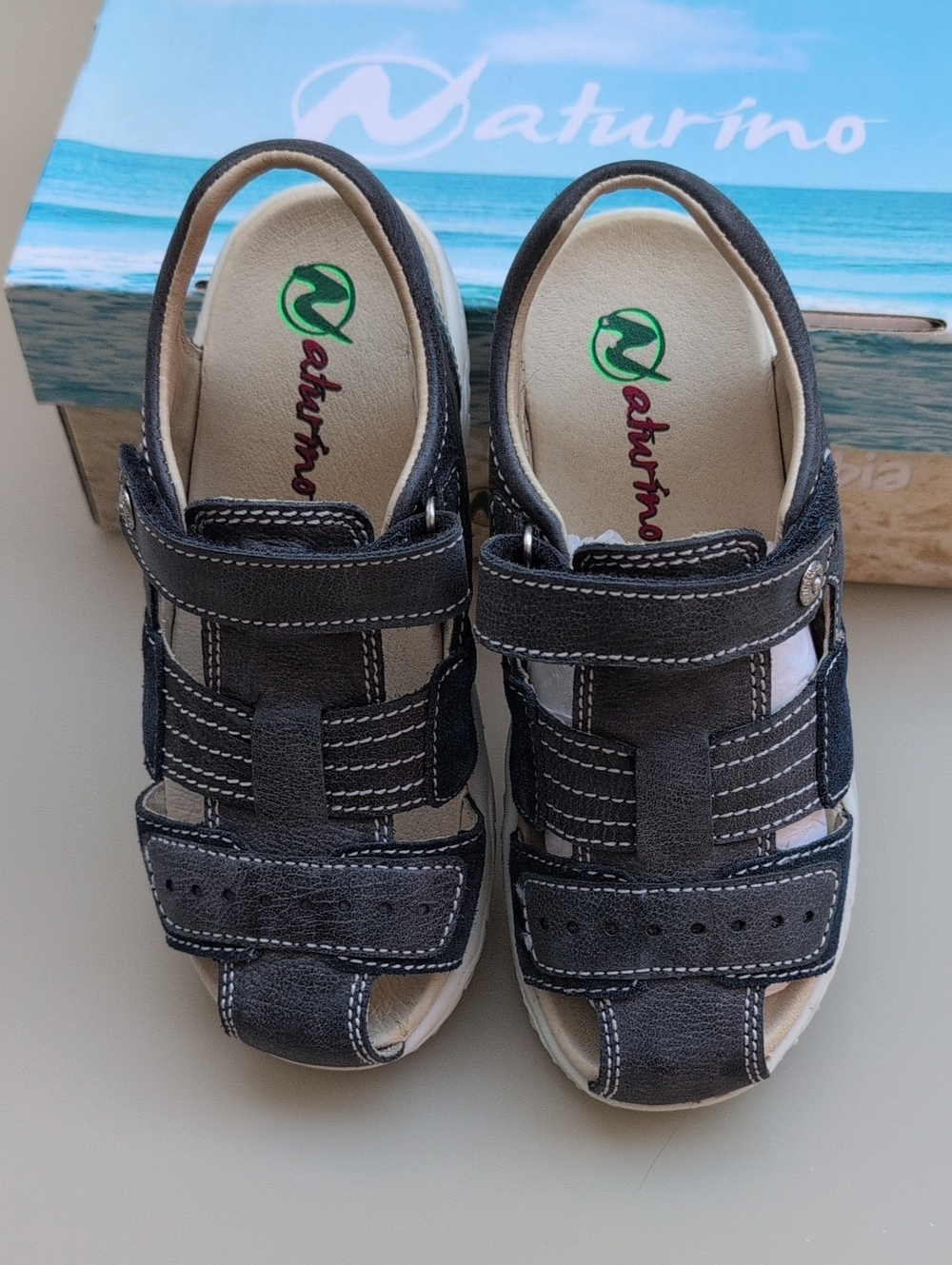 Naturino Boys Leather Strap Sandals
